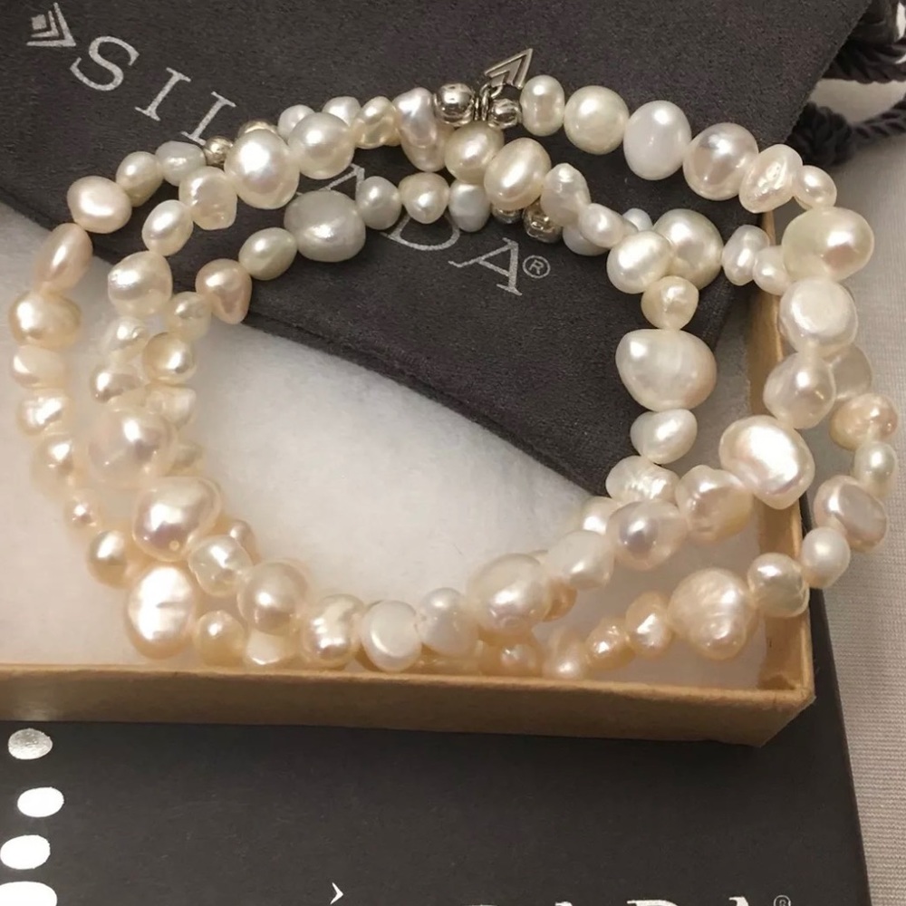 Silpada Goddess Set Of 3 FWP Stretch Bracelets NEW - Picture 11 of 13